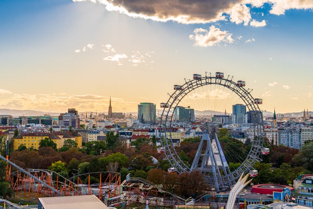 Morning: Prater Park and the Giant Ferris Wheel